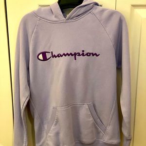Champion Girls pull over hoodie Sweatshirt